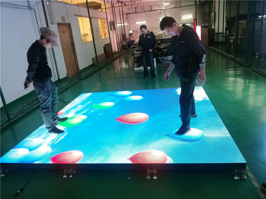 Full Color Dance Floor LED Screen Interactive Led Display Customized Size