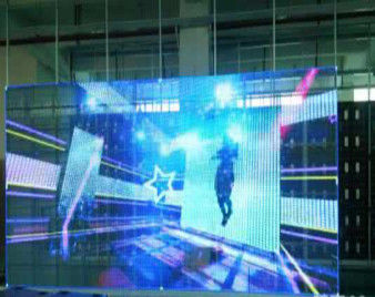 Small Space Transparent Glass LED Display Easy Installation With Stable Performance